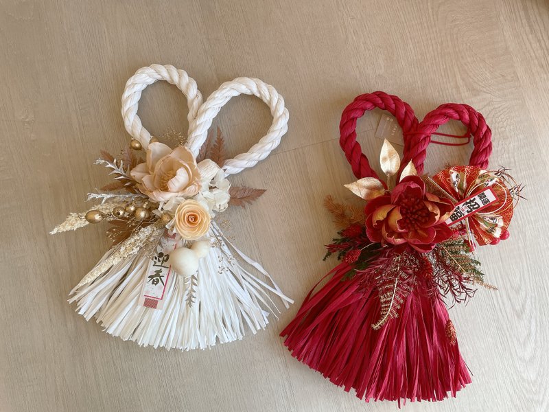 Ready stock/Love note string/New Year's note string/New Year's gift/New Year's flower gift/Note string/Japanese flower gift - ตกแต่งผนัง - พืช/ดอกไม้ หลากหลายสี