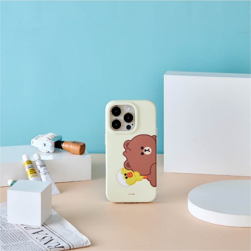 LINE FRIENDS MINI-熊大趴趴防摔iPhone手機殼 - 手機殼/手機套 - 塑膠 多色