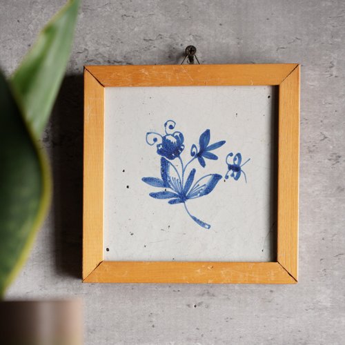 デルフト陶器 手塗り オランダ アンティーク手塗りデルフトタイル 壁