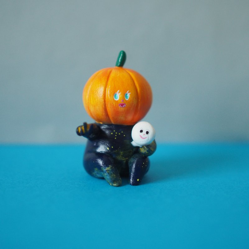 Mr. Pumpkin - 公仔/玩偶 - 黏土 橘色