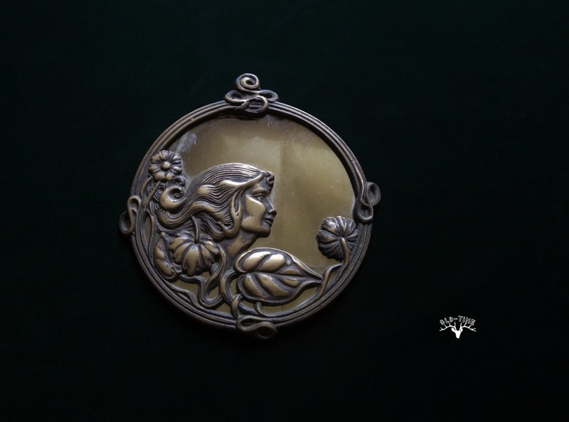 【老時光 OLD-TIME】早期歐洲女神壁鏡掛鏡*限Jui-Chun Wu - 擺飾/家飾品 - 其他材質 