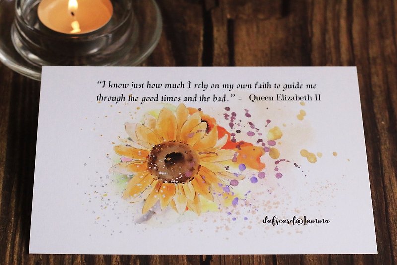 I Know just how much I rely on my own faith - Cards & Postcards - Paper White
