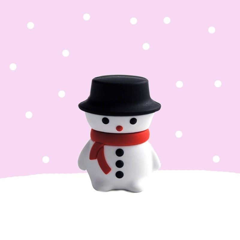 聖誕節交換禮物 雪人造型隨身碟 8GB - USB 隨身碟 - 其他材質 