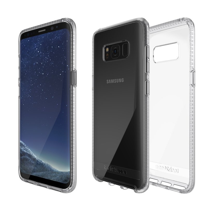 Tech21 UK Impact-resistant Pure Clear Samsung S8+ Anti-collision hard clear protective case (5055517376082) - Other - Other Materials Transparent