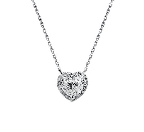 Juno Jewelry 嘉龍珠寶 心型鑽石項鍊 1克拉南非鑽石 鉑金 PT950 愛心鑽石套鍊