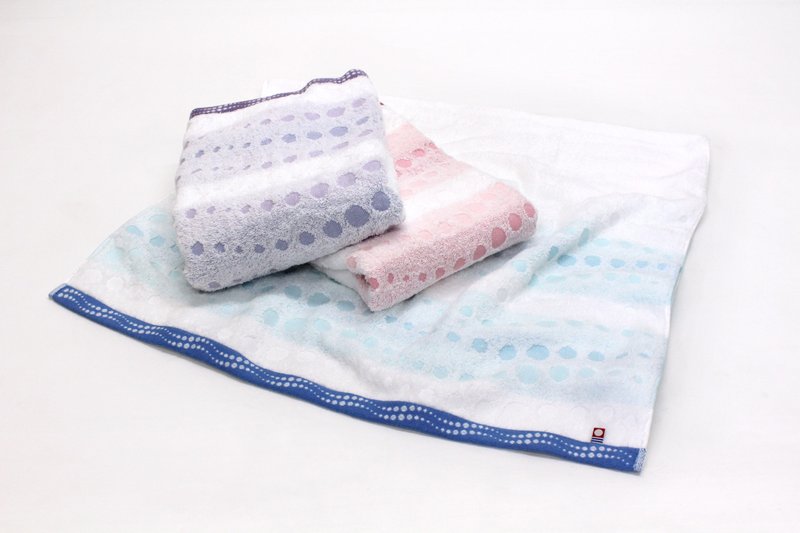 [Japanese Peach Snow] Imabari Water Bubble Hair/Bath Towel - 3 colors in total - Towels - Cotton & Hemp 