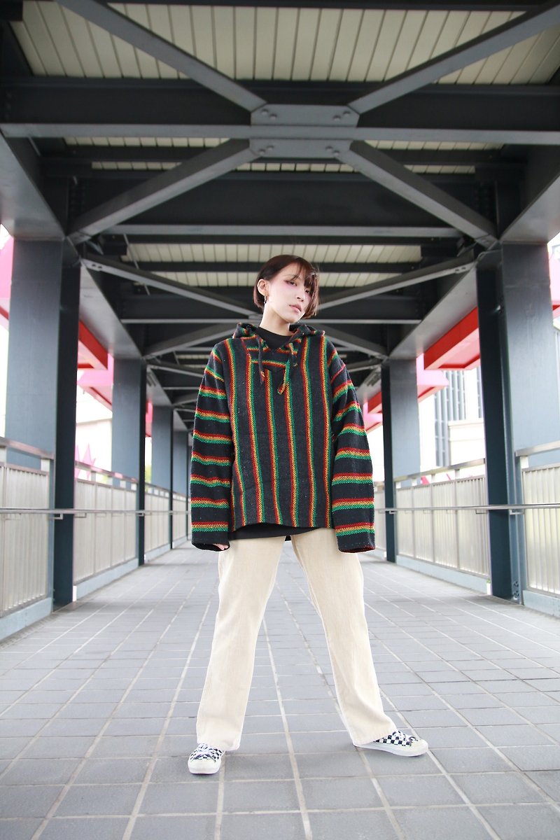Back to Green:: Mexican Hat T Rainbow //Mexican Baja hoodie - Men's T-Shirts & Tops - Cotton & Hemp 