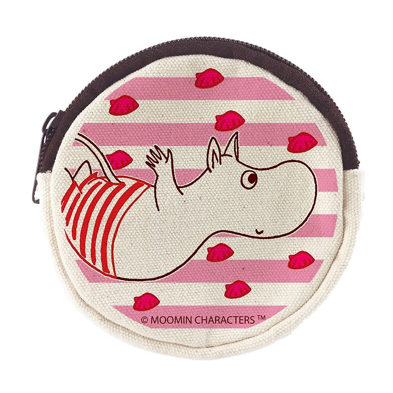 Moomin授權-零錢包,AE05 - 散紙包 - 棉．麻 紅色