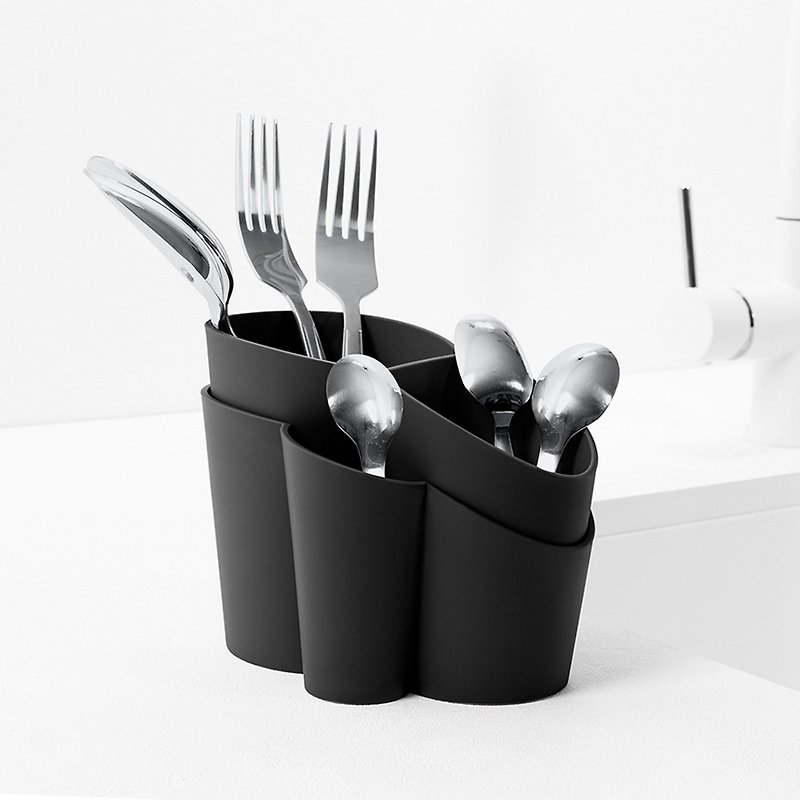 Italian Blim Plus GOCCIOLO tableware drain rack - multiple colors available - Chopsticks - Plastic Black