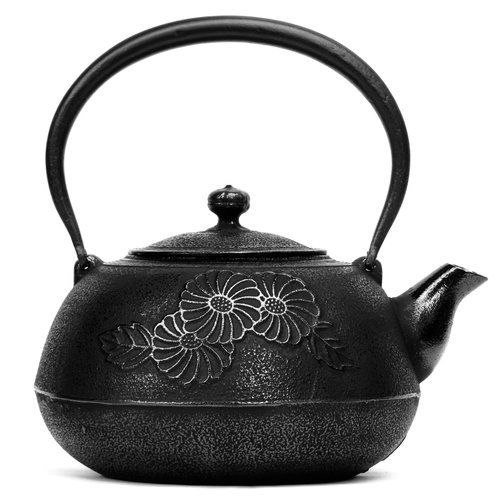 Specializing in Nambu Ironware 及春 南部鐵器 鐵瓶 鐵壺 平丸菊花2.2L IH對應 日本製