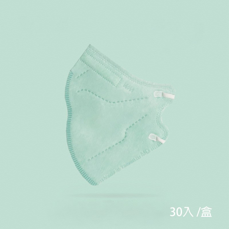 台湾製 3D立体医療用マスク（30枚入） グリーン l THG Zhaoding Biomedical - マスク - その他の化学繊維 グリーン
