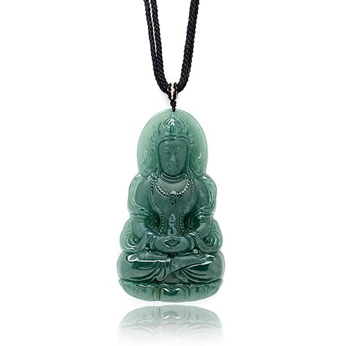 正佳珠寶 Gemsrich Jewelry 【正佳珠寶】翡翠 冰種藍水料 度母觀音吊墜 觀音吊墜 翡翠吊墜