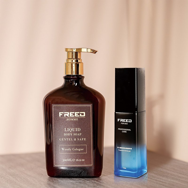 【FREED】男士香氛護理1+1保養組 情人節禮物 生日禮物 水瓶座 - 沐浴乳/沐浴用品 - 其他材質 咖啡色