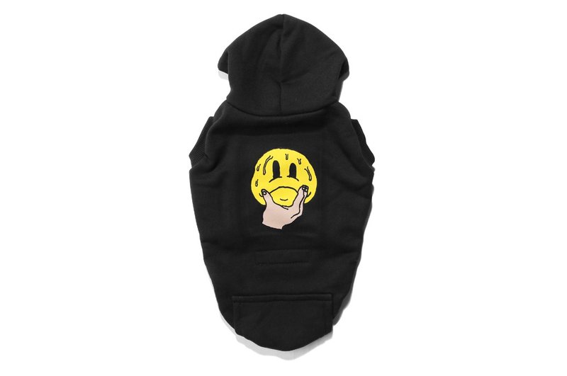 VANDAL It's so hard to be a human - you fucking laugh pet hat T - ชุดสัตว์เลี้ยง - ผ้าฝ้าย/ผ้าลินิน สีดำ