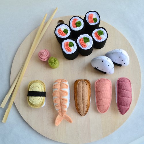 Felt Food Play Sushi Set, set of 4