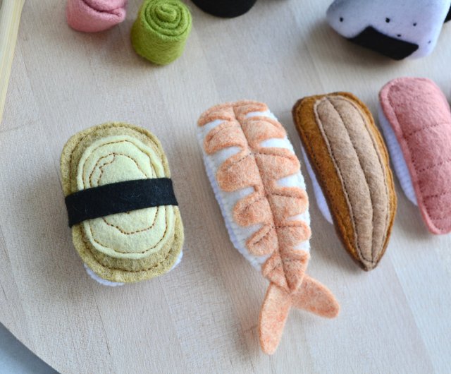 Felt Food Play Sushi Set, set of 4