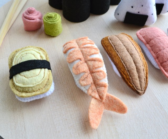 Felt Food Play Sushi Set, set of 4