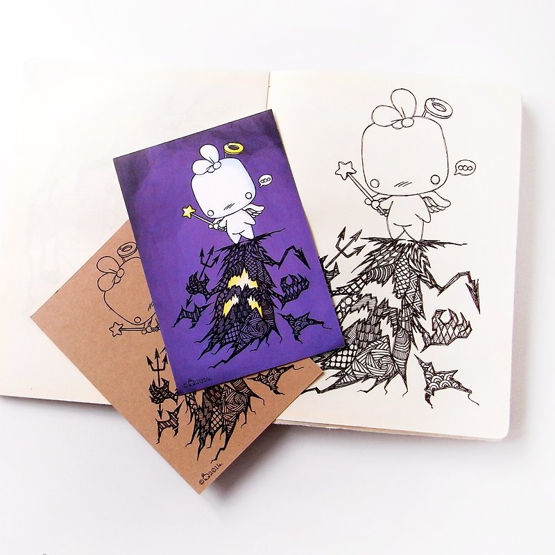 Postcard - Evil always in your mind - by WhizzzPace - การ์ด/โปสการ์ด - กระดาษ 