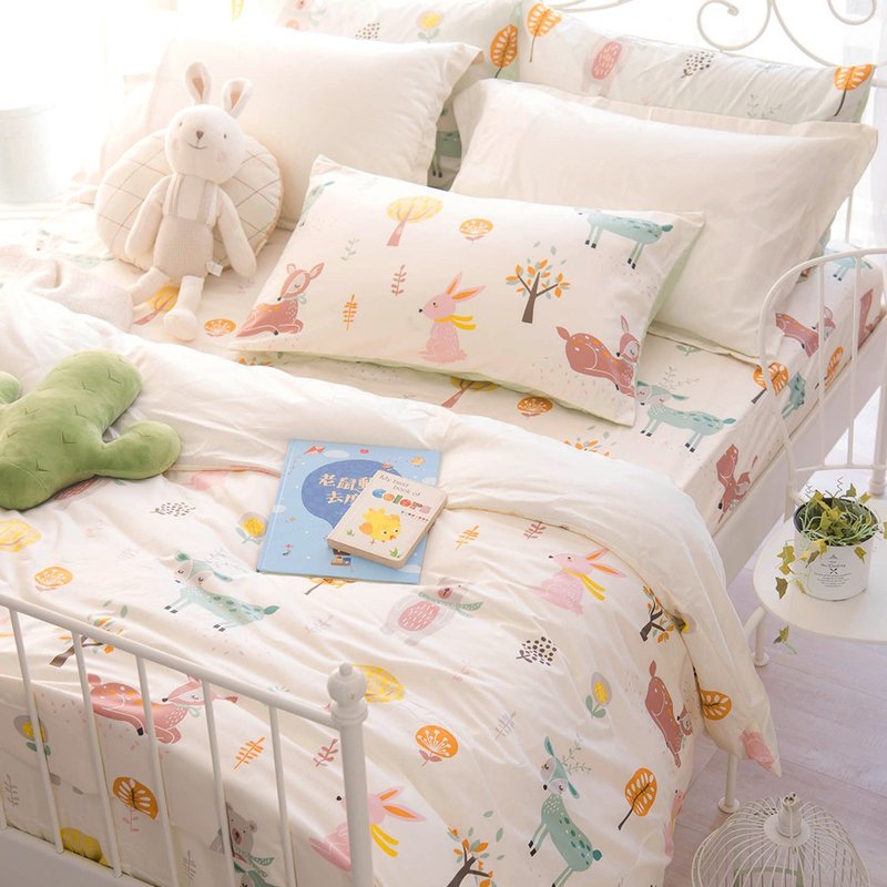 DR920 Small Forest Yellow/300 Woven Combed Cotton/Bed Pillowcase Set/Bed Quilt Set/Taiwan - Bedding - Other Materials 