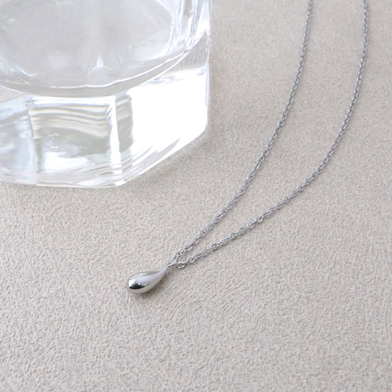 Reflection。水滴項鍊 - 項鍊 - 不鏽鋼 銀色