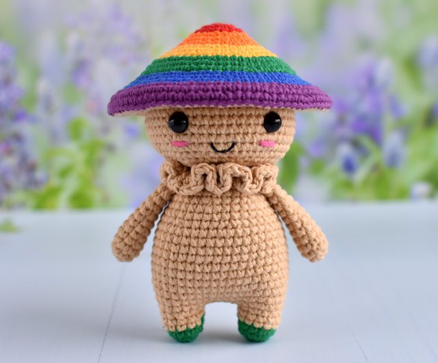 Under The Rainbow Mushroom Crochet Pattern - Electronic Download