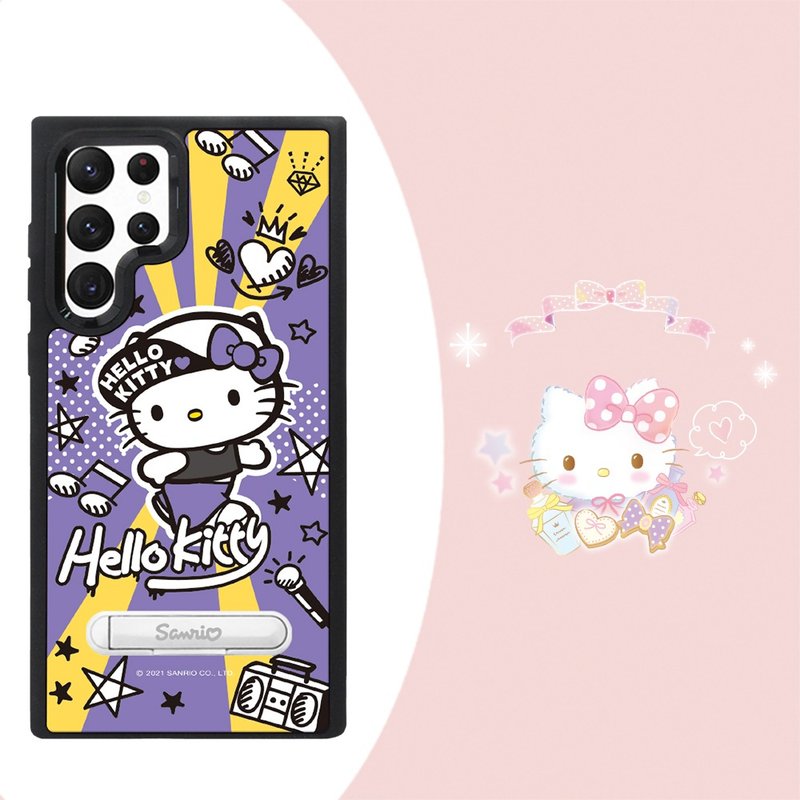 Samsung Galaxy S22全系列 專利軍規防摔立架手機殼-街舞凱蒂 - 手機殼/手機套 - 其他材質 多色