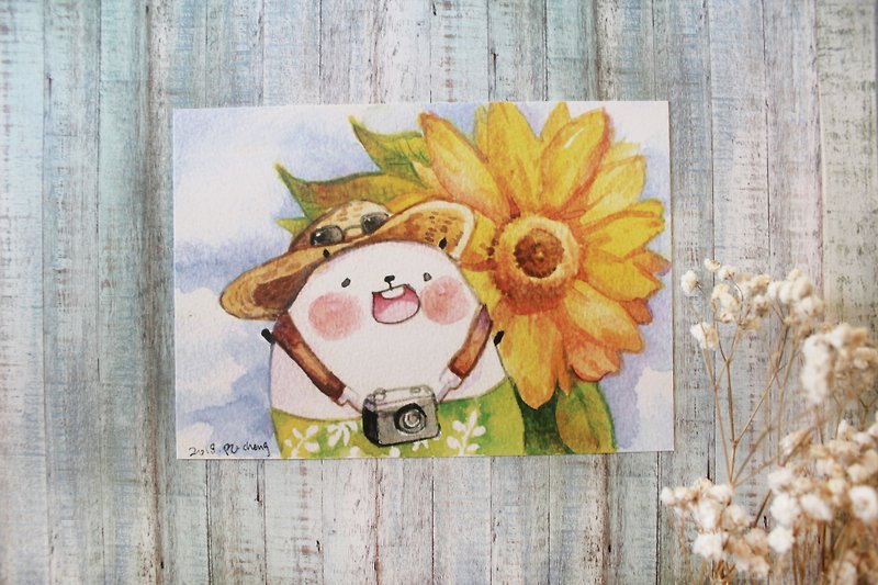 熊爺明信片─屬於我的向日葵