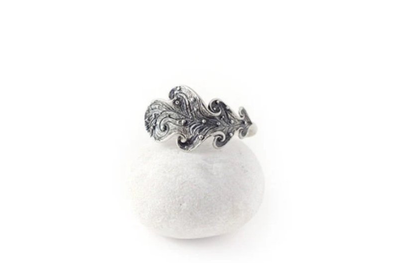 Oak Leaf Ring - 戒指 - 純銀 銀色