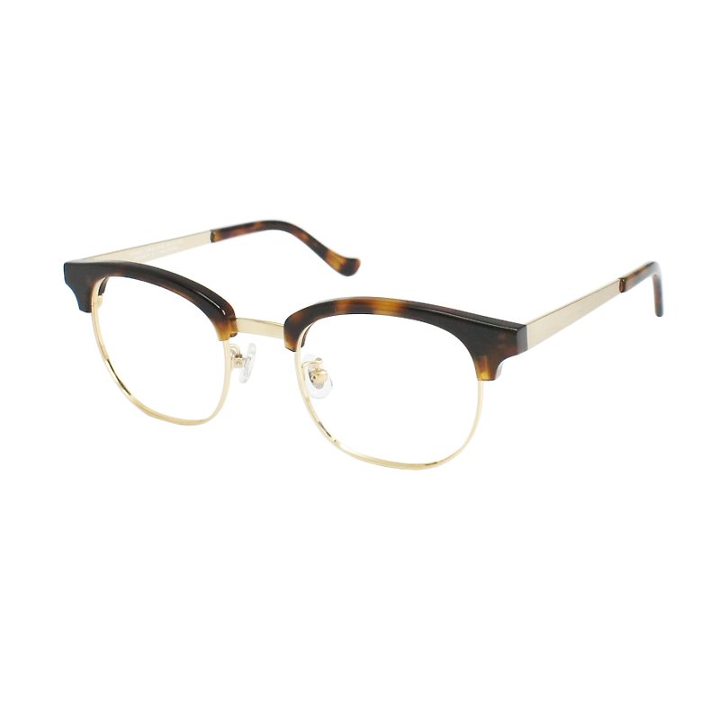 眉毛手作りプレートレトロな正方形のフレームのメガネ - 眼鏡・フレーム - 金属 多色