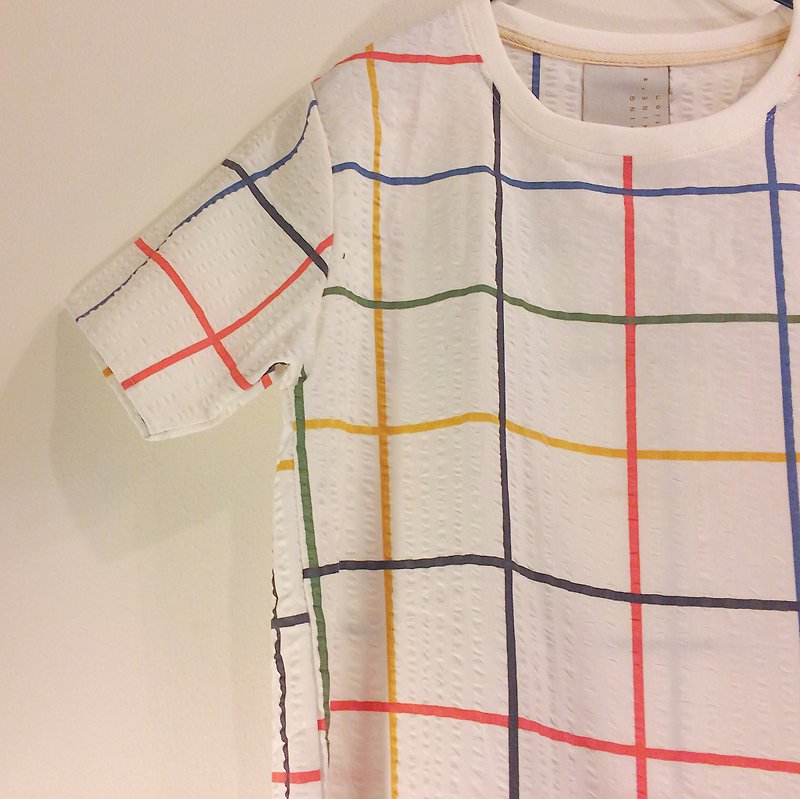 Grid Mix colors TOP - Women's Tops - Other Materials Multicolor