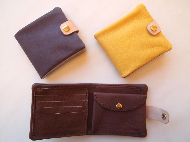 [Made to order] Pig leather Soft bi-fold wallet [Leather wallet] Made to order