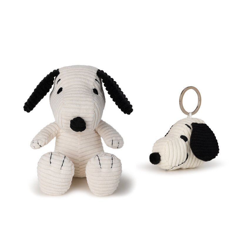 [Corduroy Best Friends Group] Snoopy 19CM + Keychain 4.5CM - Stuffed Dolls & Figurines - Polyester Multicolor