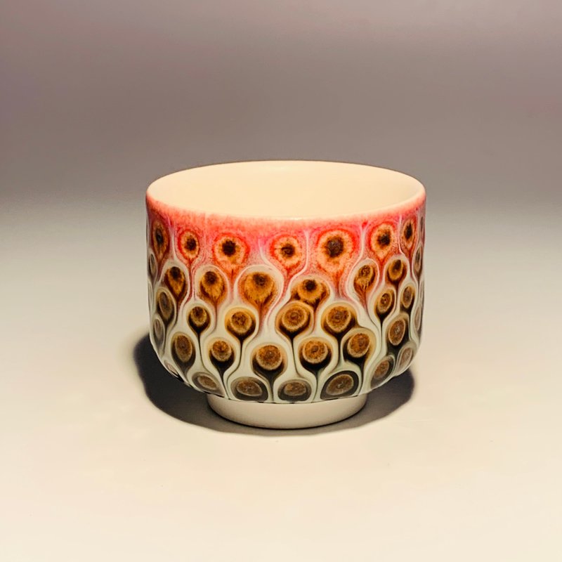 孔雀開屏 清酒杯 小茶杯 / 滿杯60ml / 邱毓寧 / PH22 - 茶壺/茶杯/茶具 - 瓷 多色