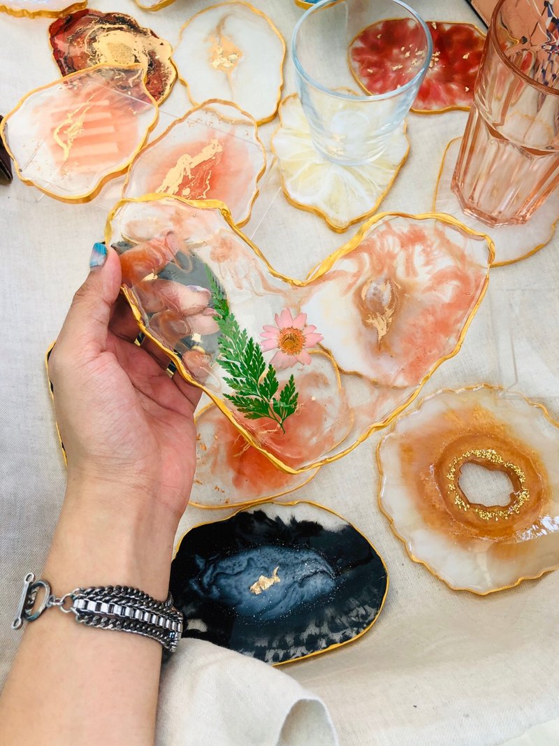 Resin Art Coaster Jewelry Tray - 其他 - 其他材質 透明