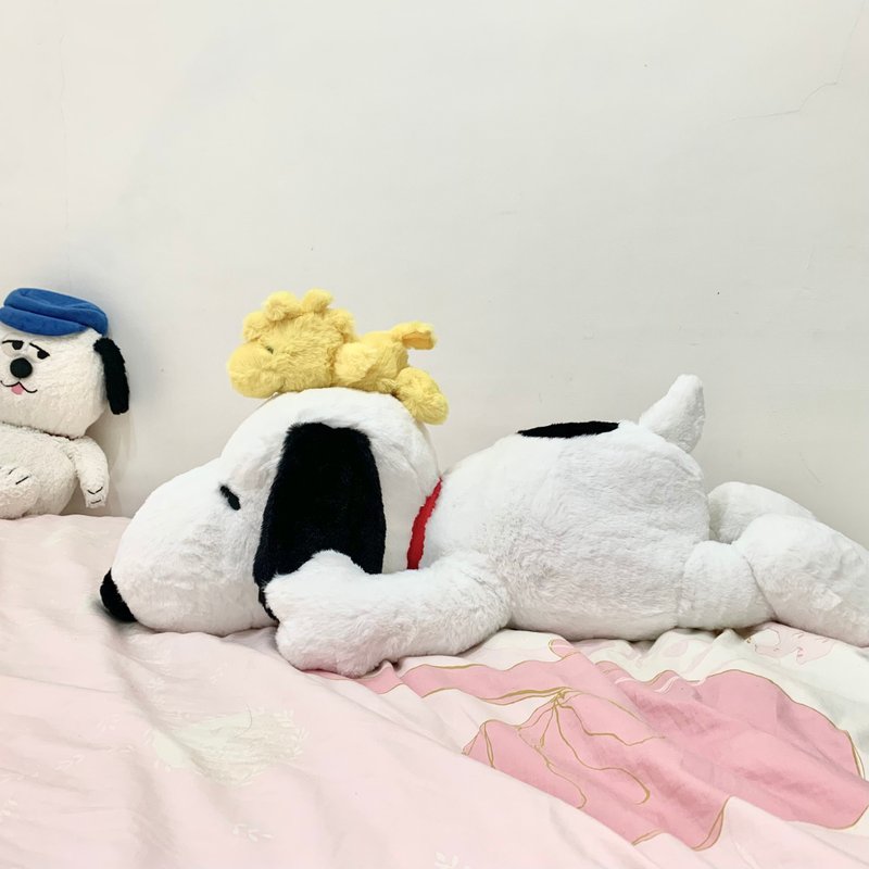 Snoopy & Woodstock 史努比和糊塗塔克玩偶2入組(小黃鳥+史奴比) - 玩偶/公仔 - 聚酯纖維 白色