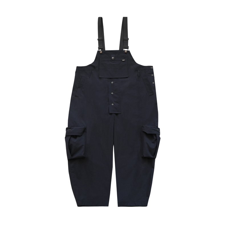 FUSIO FUSIO - Toolman overalls - Navy - จัมพ์สูท - ผ้าฝ้าย/ผ้าลินิน สีน้ำเงิน