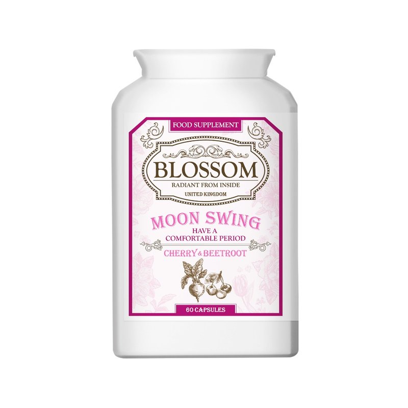 女士補充鐵質 | 英國Blossom Moon Swing 月舒適60粒 (4+1套裝) - 養生/保健食品/飲品 - 濃縮/萃取物 咖啡色