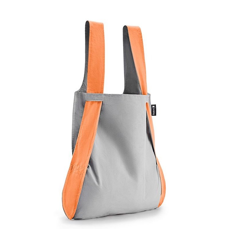 Notabag - Peach/Grey - Backpacks - Cotton & Hemp Gray