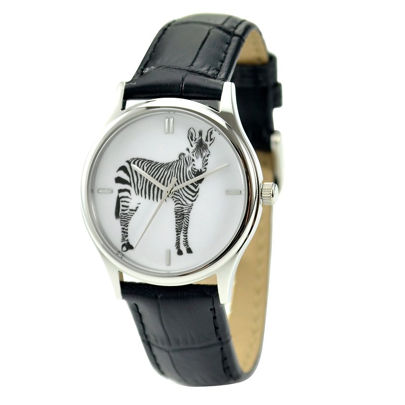 Christmas gift - Zebra Watch - Unisex - Free shipping worldwide - Women's Watches - Other Metals Transparent