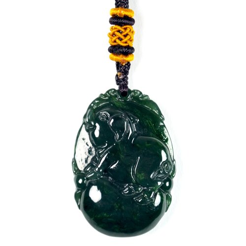 正佳珠寶 Gemsrich Jewelry 【正佳珠寶】和田碧玉 十二生肖: 豬 中國結吊墜