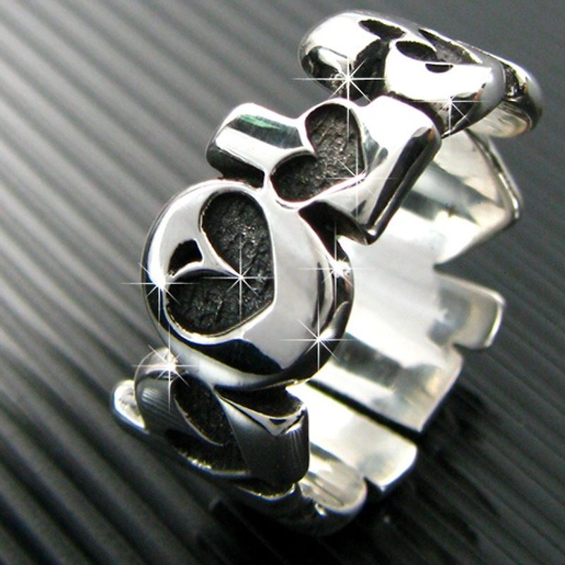 客製化.925純銀首飾 RSNT00007-風格名字戒指 - 戒指 - 其他金屬 