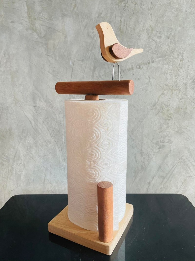 Wood Animal Paper Towel Holder - Handmade Kitchen Roll Stand. - 面紙盒 - 木頭 