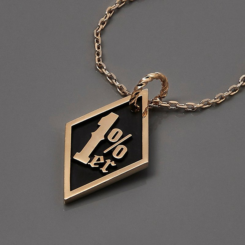 1％ライダーネックレス - ネックレス - 金属 ゴールド