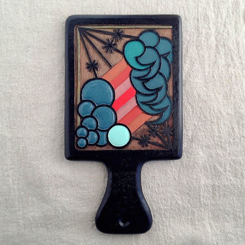Vanity Hand Mirror (shuiro) - อุปกรณ์แต่งหน้า/กระจก/หวี - ไม้ หลากหลายสี