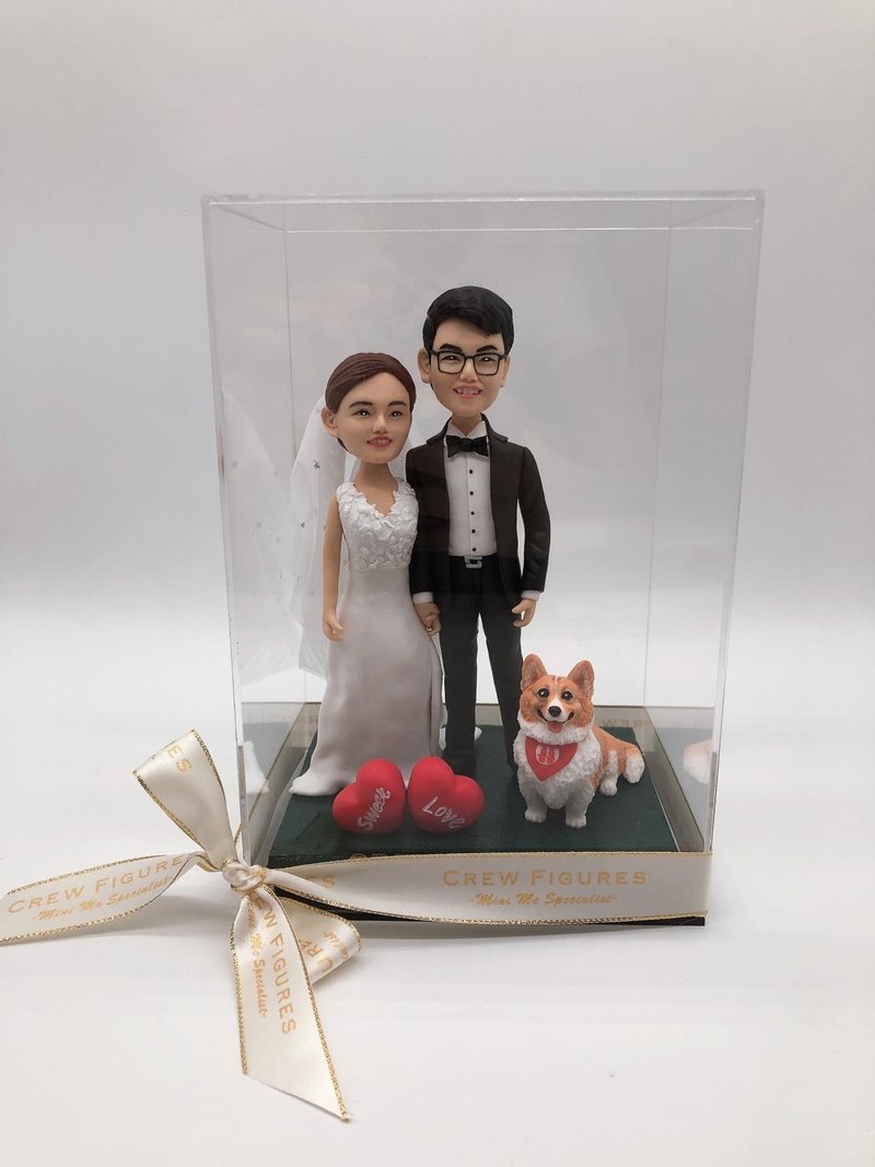 Pets accompanying the newlyweds as wedding gifts, wedding dolls, wedding anniversaries, and anniversaries - งานเซรามิก/แก้ว - ดินเผา หลากหลายสี