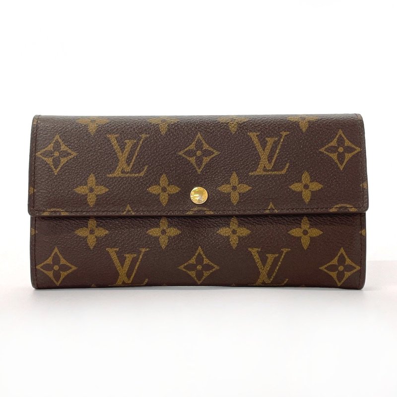 【日本直送 中古美品】ルイヴィトン LOUIS VUITTON 長財布 M61734 ポルトフォイユ サラ モノグラムキャンバス ブラウン ユニセックス - 錢包/皮夾/長短夾 - 其他材質 咖啡色