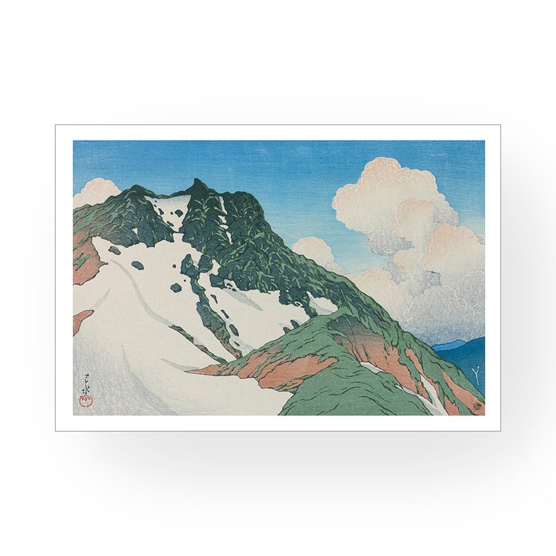 【藝術掛畫】川瀬巴水 Kawase Hasuiu 一 白馬山眺望朝日岳 - 海報/掛畫/掛布 - 紙 
