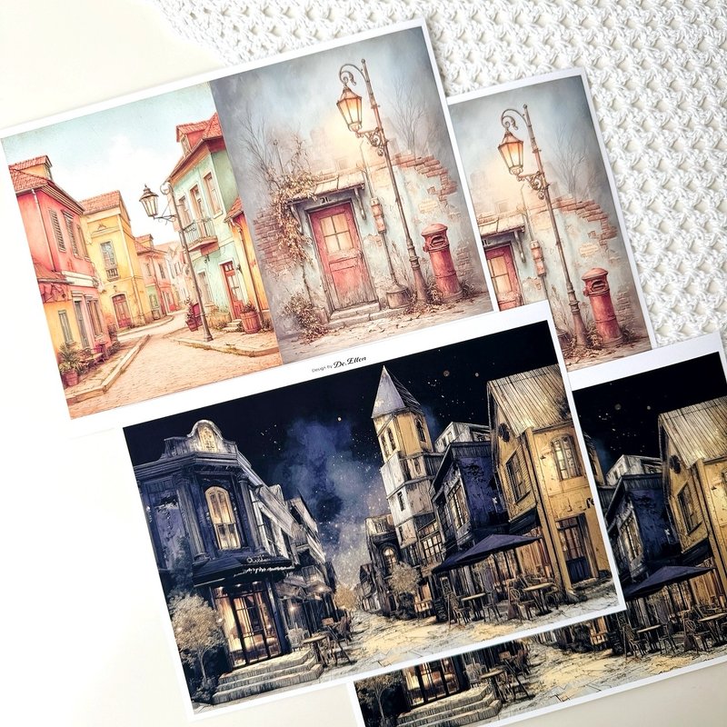 Z661 - 多種背景貼紙 - 貼紙 - 紙 多色