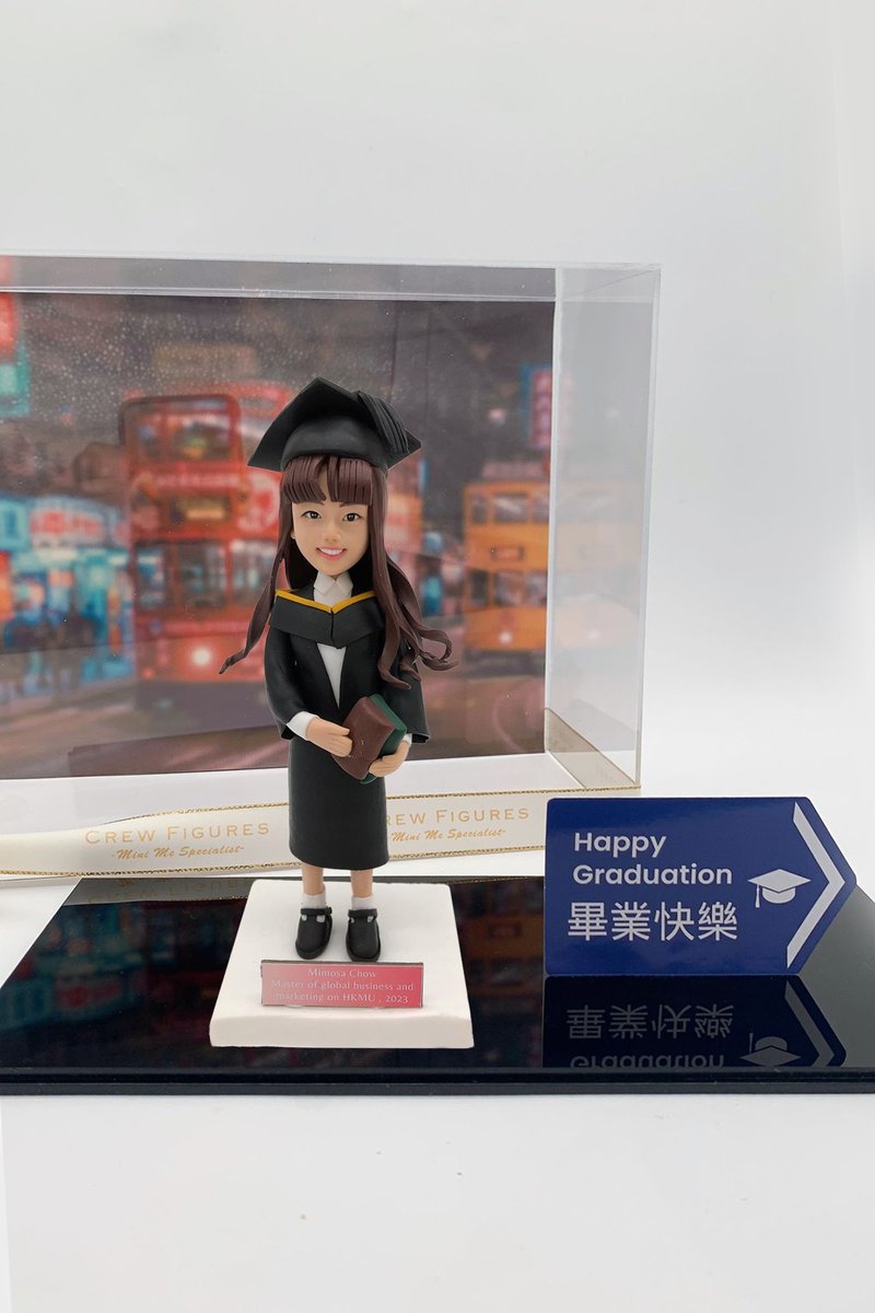 人生道路指示牌 場景 畢業人像公仔、畢業禮物 Road sign to Li - 陶藝/玻璃 - 陶 多色