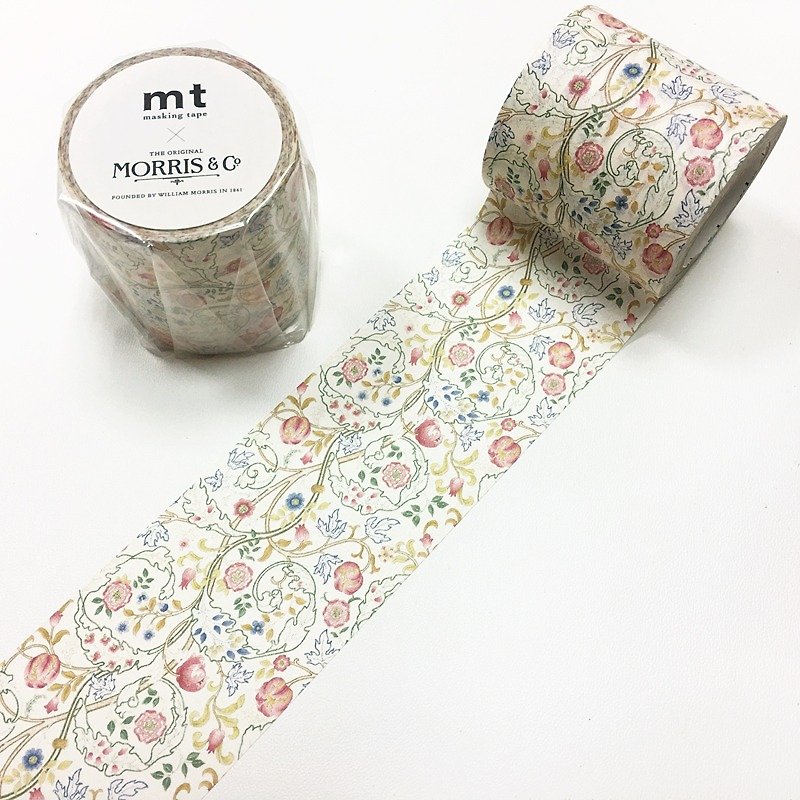 mt Masking Tape William Morris【Mary Isobel (MTWILL06)】 - มาสกิ้งเทป - กระดาษ หลากหลายสี